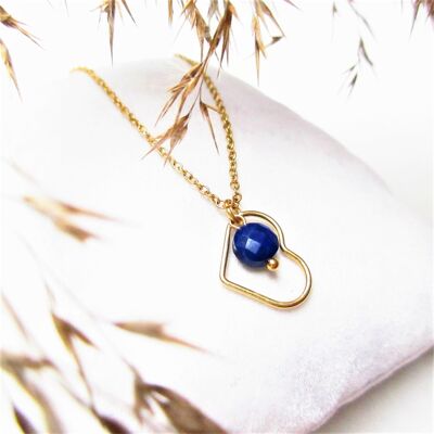 lapis lazuli heart necklace