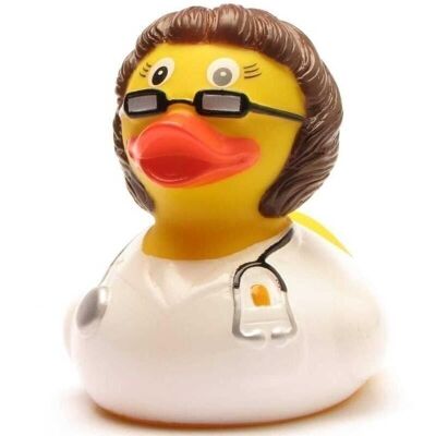 Rubber duck doctor brunette - rubber duck