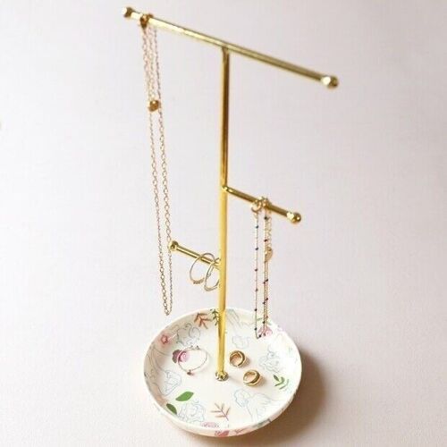 Floral Figures Jewellery Stand