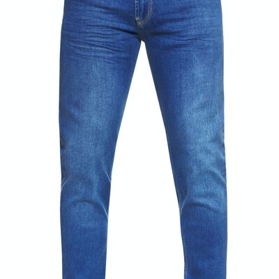 Jeanshose Royal Blue Used "MELVIN" Stretch Slim Fit NOOS Herren-Jeans-Hose 5-Pocket Business Pants 12224-4