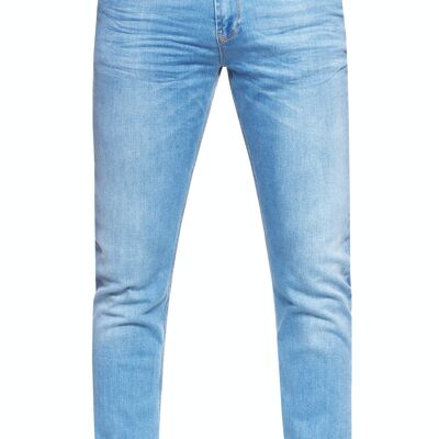 Jeanshose Light Blue Used "MELVIN" Stretch Slim Fit NOOS Herren-Jeans-Hose 5-Pocket Business Pants 12224-6