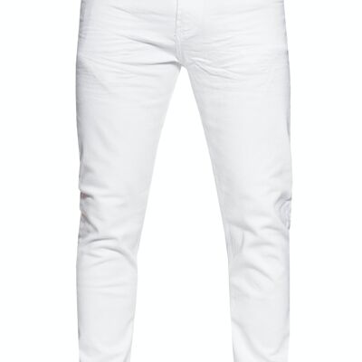 Jeanshose White "MELVIN" Stretch Slim Fit NOOS Herren-Jeans-Hose 5-Pocket Business Pants 12224-7