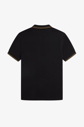 TWIN TIPPED FRED PERRY SHIRT-BLACK/SHADEDSTON 2