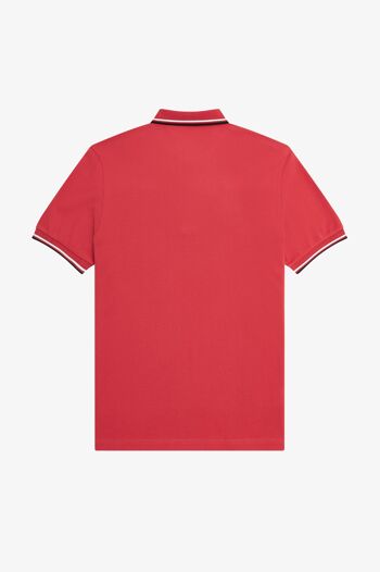 TWIN TIPPED FRED PERRY SHIRT-WSHDRD/SNWHT/BLK 3