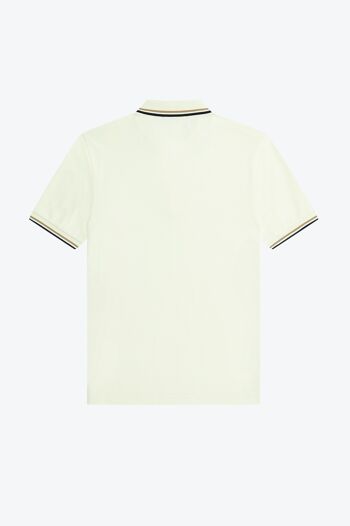 TWIN TIPPED FRED PERRY SHIRT-ECR/WRMSTN/NVY 3