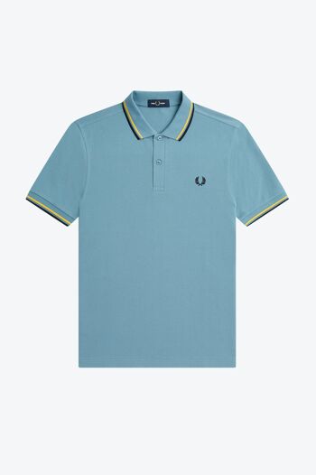 TWIN TIPPED FRED PERRY SHIRT-ABLUE/GHOUR/NVY 2