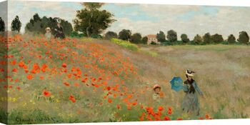 Toile Qualité Musée : Claude Monet, Coquelicots (détail) 2