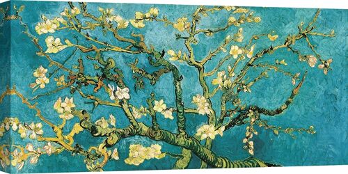 Quadro su tela di qualità museale Vincent van Gogh, Mandorlo in fiore (dettaglio)