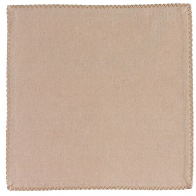 Set of 2 recycled napkins Delia Natural 41 x 41
