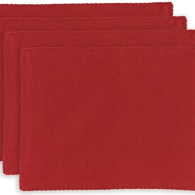 Set of 4 recycled placemats Delia Tango 33 x 45