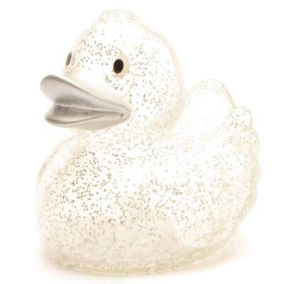 Rubber duck glitter silver - rubber duck