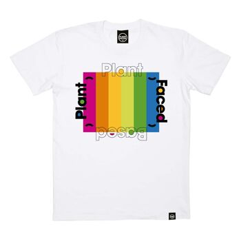 T-shirt arc-en-ciel à base de plantes - Blanc - XL 8