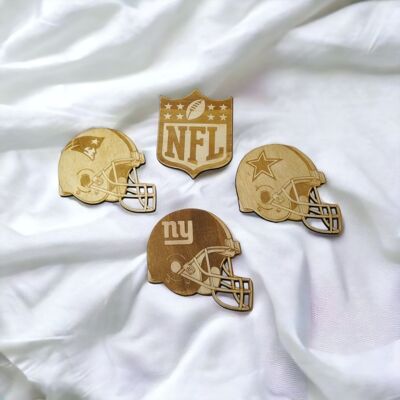 NFL Collection  Wood Coasters - Housewarming Gift