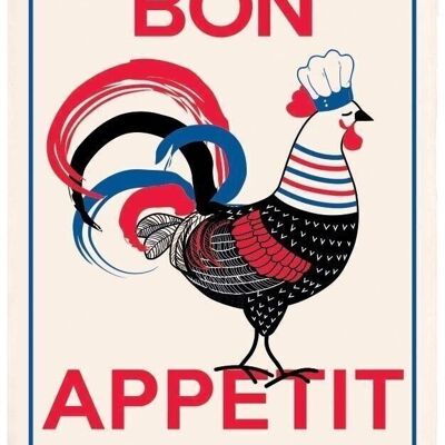 Torchon Bon appétit Ecru 48 x 72 - 1609011000