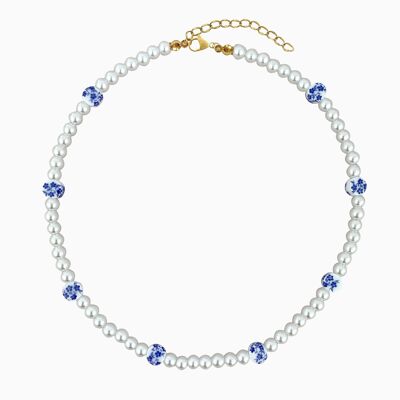 Collier Céramique Bleue