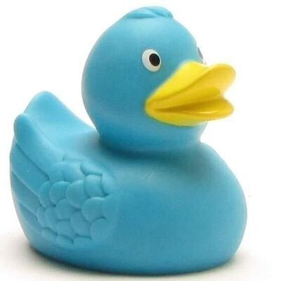 Pato de goma azul claro - pato de goma