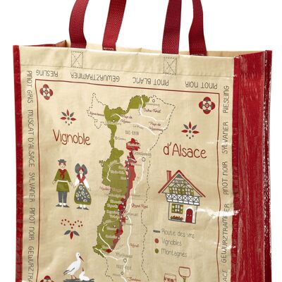 Twine wine route shopping bag 40 x 35 x 14 - 1465015000