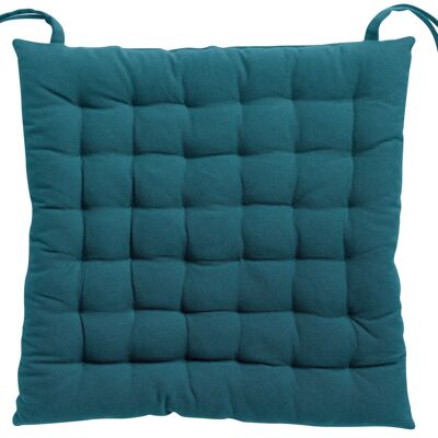 Seat pad 36 points Zea recycled Peacock 38 x 38 x 3 cm - 1457027000