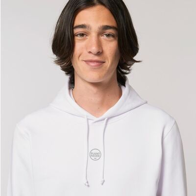 Felpa con cappuccio The Classics - Logo ricamato - Frost White - ORGANIC X RECYCLED - Medium