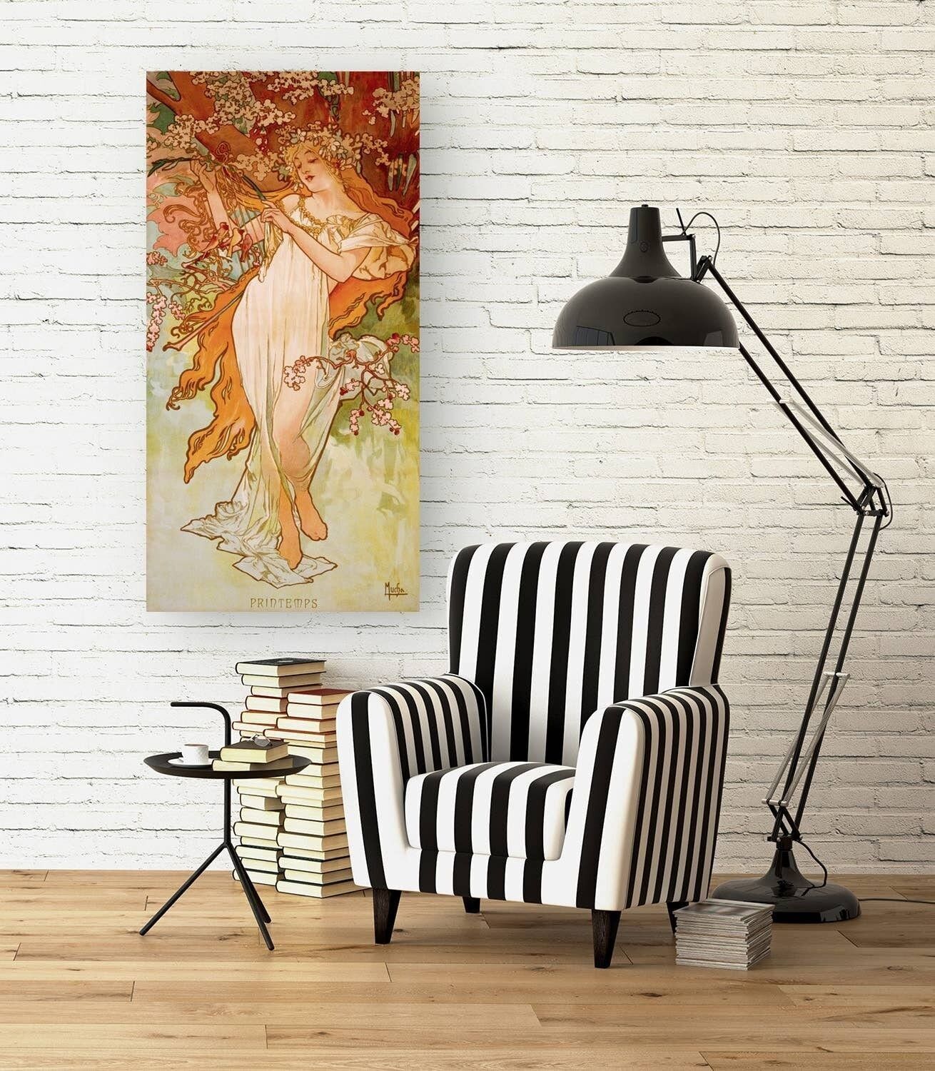 Les Arts 4 Alphonse Mucha tableau impression sur toile