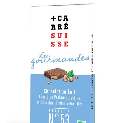 N°53 Milchschokolade - Gefüllt mit BIO-Haselnussnougat