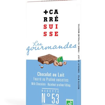 N°53 Chocolat au Lait - Fourré au praliné noisettes BIO