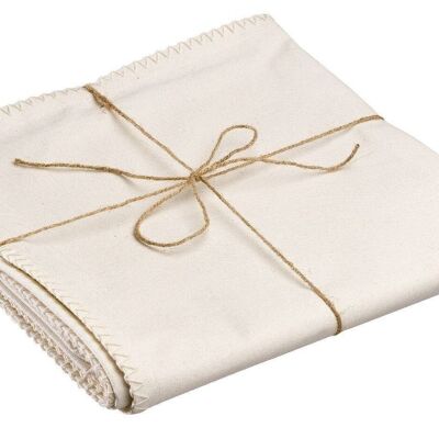 Set of 4 recycled placemats Delia Ivory 33 x 45 - 7861011104
