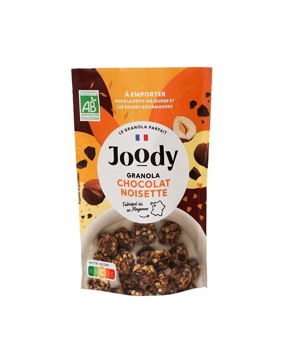 Granola Chocolate-Avellana - Sin Gluten, Ecológica, Vegana (80g)