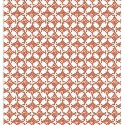 Red recycled Fatou tea towel 50 x 70 - 1616036000