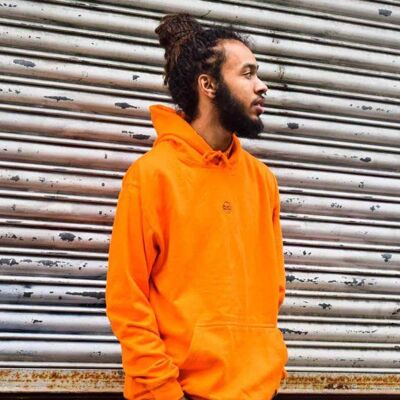 The Classics Hoodie - Logo brodé - Alarm Orange - Large