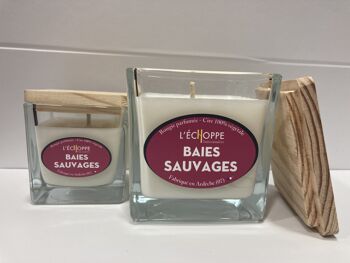 BOUGIE PARFUMEE BAIES SAUVAGES 190 G DE CIRE 100 % VEGETALE DE SOJA