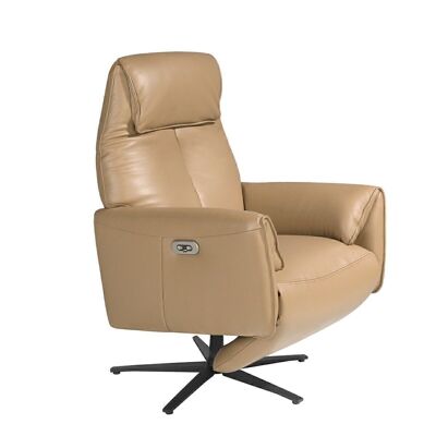 Leather swivel armchair relax mechanisms model 5086