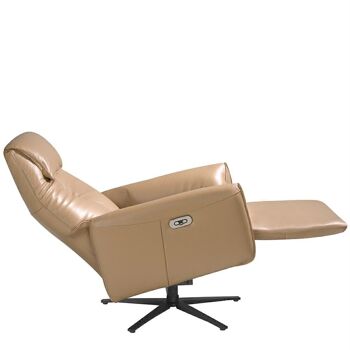 Fauteuil pivotant en cuir relax mécanismes modèle 5086 4