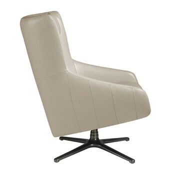 Fauteuil pivotant en cuir avec coussin amovible modèle 5090 3