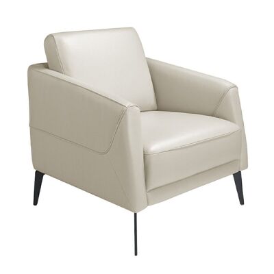 Leather upholstered armchair model 5094