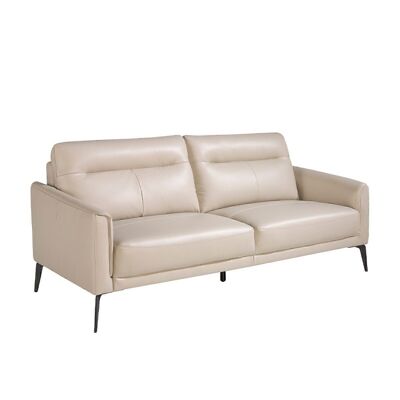 3-seater sofa upholstered in Taupe Gray leather model 6138