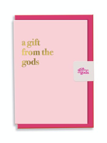 Carte Voeux Joyeux Anniversaire Un Cadeau Des Dieux Typographie Design Blanc 3