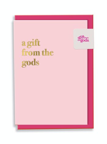 Carte Voeux Joyeux Anniversaire Un Cadeau Des Dieux Typographie Design Blanc 4
