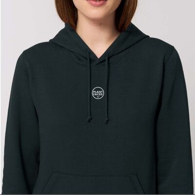 The Classics Hoodie - Gesticktes Logo - Schwarz - ORGANIC X RECYCLED - Klein