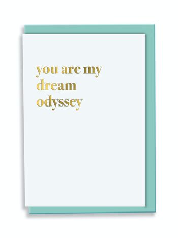 Carte Voeux Vous Êtes Mon Rêve Odyssey Typographie Design 1