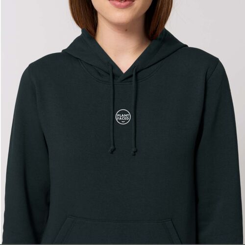 The Classics Hoodie - Embroidered Logo - Black - ORGANIC X RECYCLED - Large