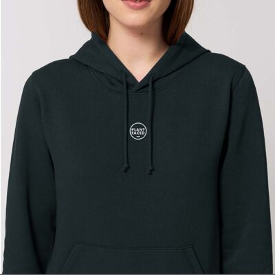 The Classics Hoodie - Gesticktes Logo - Schwarz - ORGANIC X RECYCLED - Large