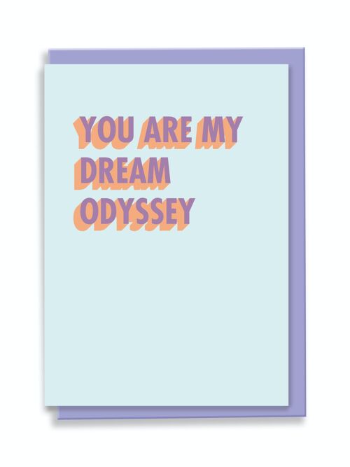 Greeting Card You Are My Dream Odyssey 3D Shadow Design
