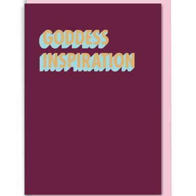 Tarjeta de felicitación Goddess Inspiration 3D Shadow Design