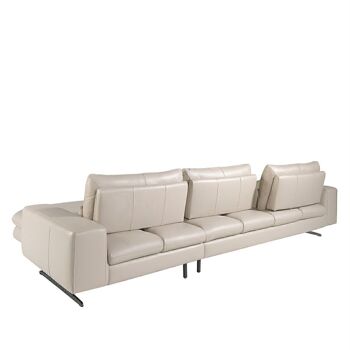 Canapé chaise longue (R) en cuir inclinable modèle 6152 2