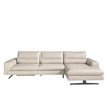 Canapé chaise longue (R) en cuir inclinable modèle 6152 4