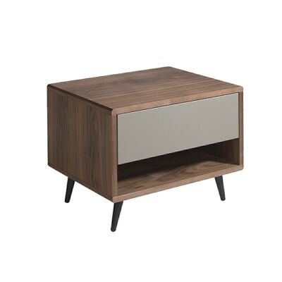 Walnut bedside table model 7129