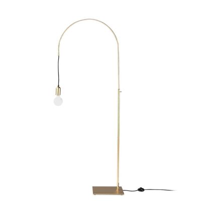 Floor lamp, height adjustable in gold steel model 8056