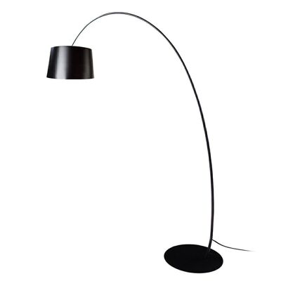 Adjustable floor lamp in black steel model 8064