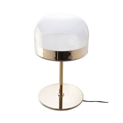 Table lamp in steel and transparent glass model 8066